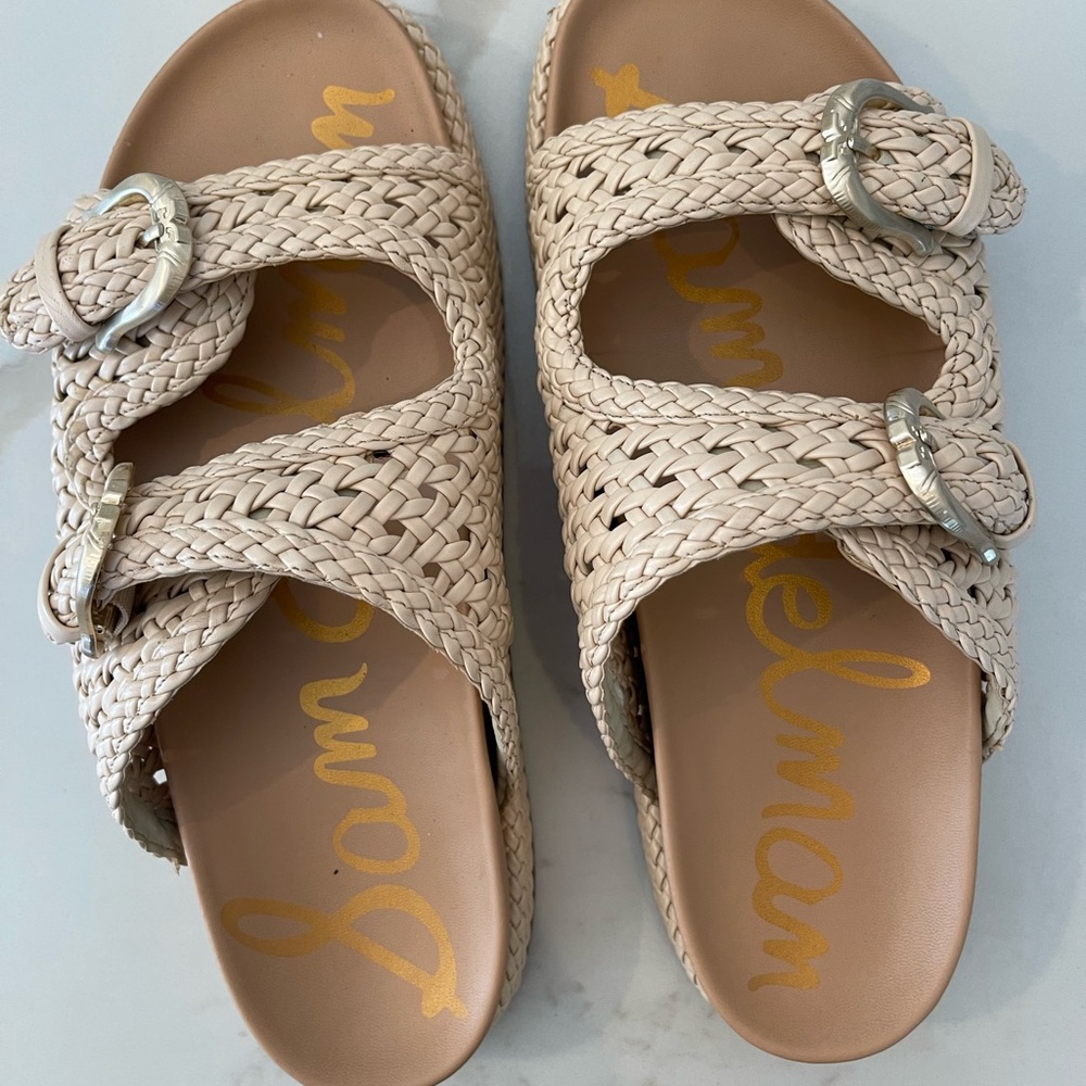 Sam Edelman Cream Braided REID Sandals